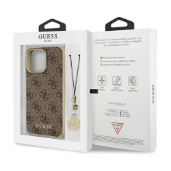Guess GUHCP13LGF4GBR Hardcase 4G Charms Collection for iPhone 13 Pro / 13 6,1" / brown