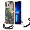Guess GUHCP13LHFLSB Hardcase Flower Strap for iPhone 13 Pro / 13 6,1" / blue