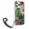 Guess GUHCP13LHFLSB Hardcase Flower Strap for iPhone 13 Pro / 13 6,1" / blue