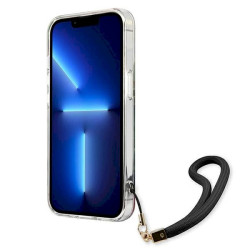 Guess GUHCP13LHFLSB Hardcase Flower Strap for iPhone 13 Pro / 13 6,1" / blue