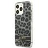 Guess GUHCP13LHSLEOK Hardcase Leopard for iPhone 13 Pro / 13 6,1" / grey