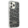 Guess GUHCP13LHSLEOK Hardcase Leopard for iPhone 13 Pro / 13 6,1" / grey