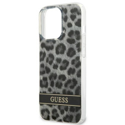 Guess GUHCP13LHSLEOK Hardcase Leopard for iPhone 13 Pro / 13 6,1" / grey