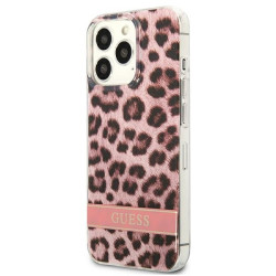 Guess GUHCP13LHSLEOP Hardcase Leopard for iPhone 13 Pro / 13 6,1" / pink