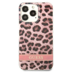 Guess GUHCP13LHSLEOP Hardcase Leopard for iPhone 13 Pro / 13 6,1" / pink