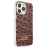 Guess GUHCP13LHSLEOR Hardcase Leopard for iPhone 13 Pro / 13 6,1" / red