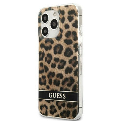 Guess GUHCP13LHSLEOW Hardcase Leopard for iPhone 13 Pro / 13 6,1" / brown