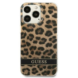 Guess GUHCP13LHSLEOW Hardcase Leopard for iPhone 13 Pro / 13 6,1" / brown