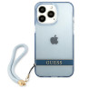 Guess GUHCP13LHTSGSB Hardcase Translucent Stap for iPhone 13 Pro / 13 6,1" / blue