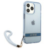 Guess GUHCP13LHTSGSB Hardcase Translucent Stap for iPhone 13 Pro / 13 6,1" / blue