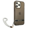 Guess GUHCP13LHTSGSK Hardcase Translucent Stap for iPhone 13 Pro / 13 6,1" / black