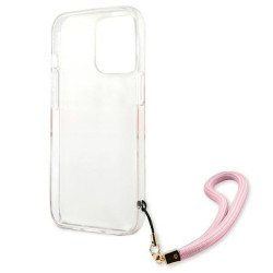 Guess GUHCP13LKCABPI Camo Strap Collection Hardcase for iPhone 13 Pro / 13 6,1" / pink