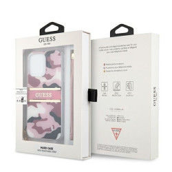 Guess GUHCP13LKCABPI Camo Strap Collection Hardcase for iPhone 13 Pro / 13 6,1" / pink