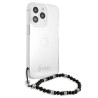 Guess GUHCP13LKPSBK Hardcase for iPhone 13 Pro / 13 6,1" / Transparent Black Pearl