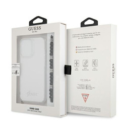 Guess GUHCP13LKPSBK Hardcase for iPhone 13 Pro / 13 6,1" / Transparent Black Pearl