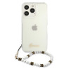 Guess GUHCP13LKPSWH Hardcase for iPhone 13 Pro / 13 6,1" / Transparent White Pearl