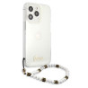 Guess GUHCP13LKPSWH Hardcase for iPhone 13 Pro / 13 6,1" / Transparent White Pearl