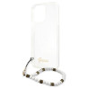 Guess GUHCP13LKPSWH Hardcase for iPhone 13 Pro / 13 6,1" / Transparent White Pearl