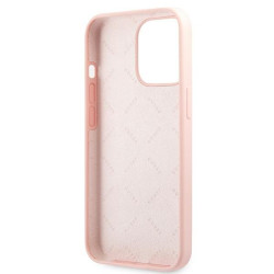 Guess GUHCP13LLS4GWPI Silicone 4G Logo Hard Case for iPhone 13 Pro / 13 6,1" / pink