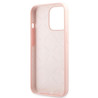 Guess GUHCP13LLS4GWPI Silicone 4G Logo Hard Case for iPhone 13 Pro / 13 6,1" / pink