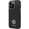 Guess GUHCP13LM4DGPK Silicone Logo Strass 4G Hardcase for iPhone 13 Pro / 13 6.1" / black