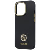Guess GUHCP13LM4DGPK Silicone Logo Strass 4G Hardcase for iPhone 13 Pro / 13 6.1" / black