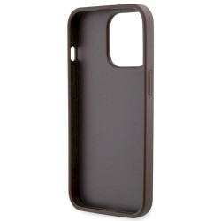 Guess GUHCP13LP4TDSCPW Hardcase Crossbody 4G Metal Logo for iPhone 13 Pro / 13 6.1" / brown