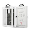 Guess GUHCP13LP4TPK Hardcase 4G Triangle Logo Cardslot for iPhone 13 Pro / 13 6,1" / black