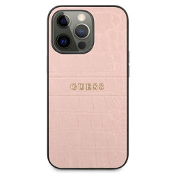 Guess GUHCP13LPCRBPI Croco Strap Collection for iPhone 13 Pro / 13 6,1" / pink