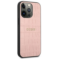 Guess GUHCP13LPCRBPI Croco Strap Collection for iPhone 13 Pro / 13 6,1" / pink