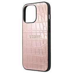 Guess GUHCP13LPCRBPI Croco Strap Collection for iPhone 13 Pro / 13 6,1" / pink