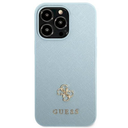Guess GUHCP13LPS4MB Hardcase Saffiano 4G Small Metal Logo for iPhone 13 Pro / 13 6,1" / blue