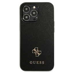 Guess GUHCP13LPS4MK Hardcase Saffiano 4G Small Metal Logo for iPhone 13 Pro / 13 6,1" / black