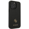 Guess GUHCP13LPS4MK Hardcase Saffiano 4G Small Metal Logo for iPhone 13 Pro / 13 6,1" / black