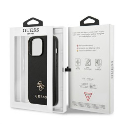 Guess GUHCP13LPS4MK Hardcase Saffiano 4G Small Metal Logo for iPhone 13 Pro / 13 6,1" / black