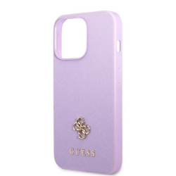 Guess GUHCP13LPS4MU Hardcase Saffiano 4G Small Metal Logo for iPhone 13 Pro / 13 6,1" / purple