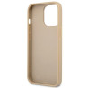 Guess GUHCP13LPSATLE Saffiano Triangle Logo Hardcase for iPhone 13 Pro / 13 6,1" / beige