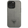 Guess GUHCP13LPSATLG Saffiano Triangle Logo Hardcase for iPhone 13 Pro / 13 6,1" / silver