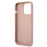 Guess GUHCP13LPSATLP Saffiano Triangle Logo Hardcase for iPhone 13 Pro / 13 6,1" / pink