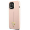 Guess GUHCP13LSLTGP Silicone Triangle Hardcase for iPhone 13 Pro / 13 6,1" / pink
