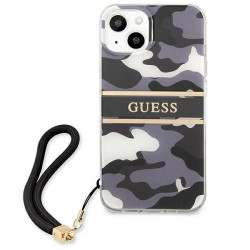 Guess GUHCP13MKCABBK Camo Strap Collection Hardcase for iPhone 13 / 14 / 15 6,1" / black