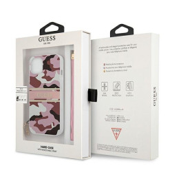 Guess GUHCP13MKCABPI Camo Strap Collection Hardcase for iPhone 13 / 14 / 15 6,1" / pink