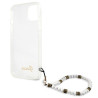 Guess GUHCP13MKPSWH Transparent hardcase for iPhone 13/14/15 6,1" / White Pearl
