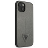 Guess GUHCP13MPSATLG Saffiano Triangle Logo Hardcase for iPhone 13/14/15 6,1" / silver