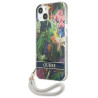 Guess GUHCP13SHFLSB Flower Strap Hardcase for iPhone 13 mini 5,4" / blue
