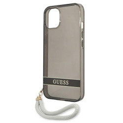 Guess GUHCP13SHTSGSK Hardcase Translucent Stap for iPhone 13 mini 5,4" / black