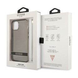 Guess GUHCP13SHTSGSK Hardcase Translucent Stap for iPhone 13 mini 5,4" / black