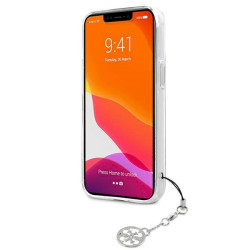 Guess GUHCP13SKB4GGR Hardcase 4G for iPhone 13 mini 5,4" / transparent grey