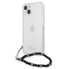 Guess GUHCP13SKPSBK Hardcase for iPhone 13 mini 5,4" / Transparent Black Pearl