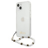 Guess GUHCP13SKPSWH Hardcase for iPhone 13 mini 5,4" / Transparent White Pearl